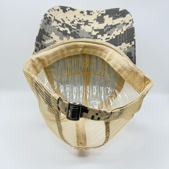 US Flag Camo Baseball Cap with Detachable Flag - Unisex Outdoor Hat - Picture 6 of 6